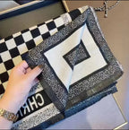 Bufanda imitación cashmere con diseño tablero ajedrez - Daya's Shop