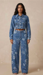 Long Sleeve Denim Set