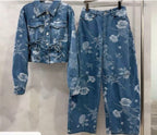 Long Sleeve Denim Set