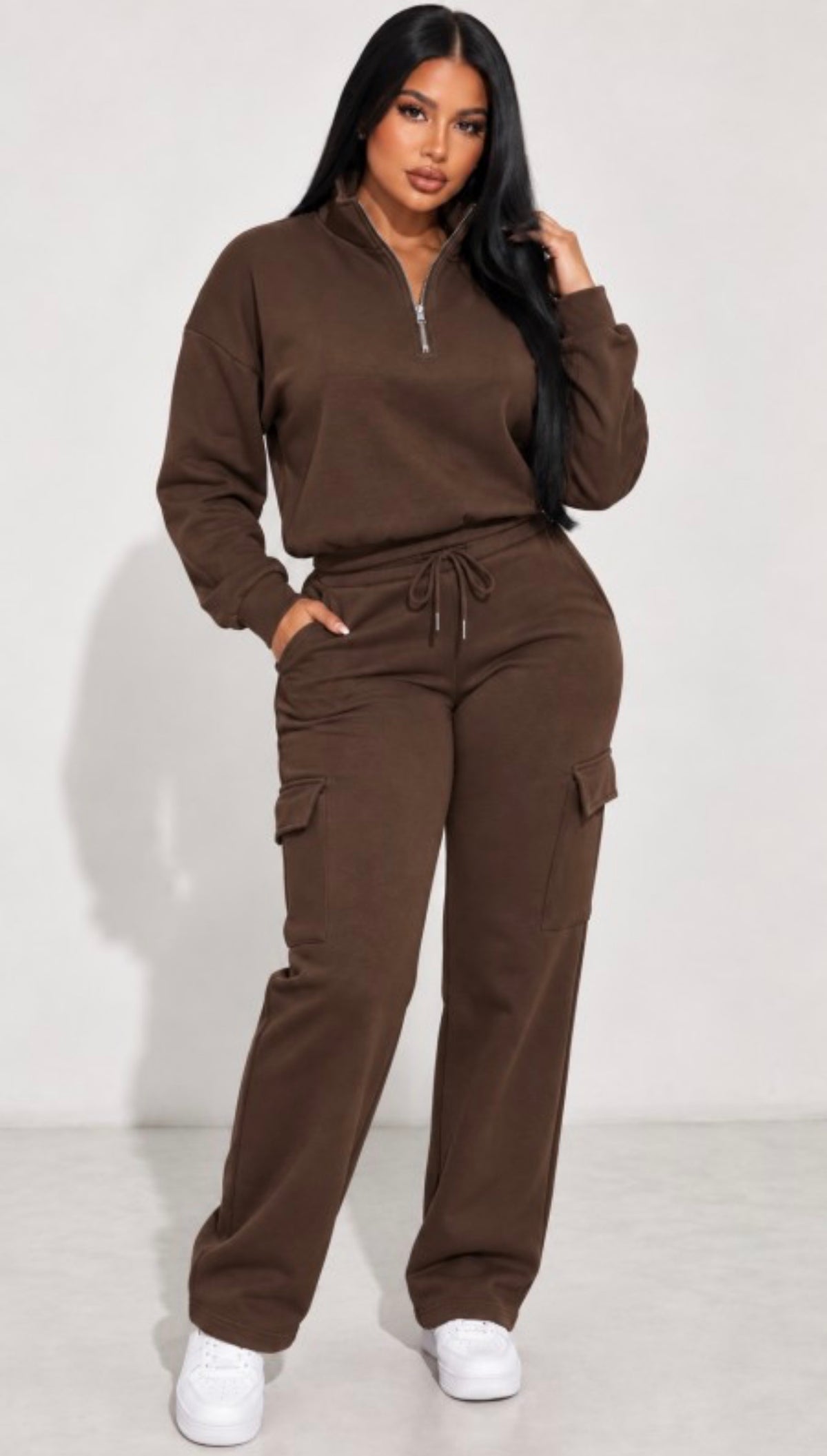 Women's Casual Cargo Pant 2-Piece