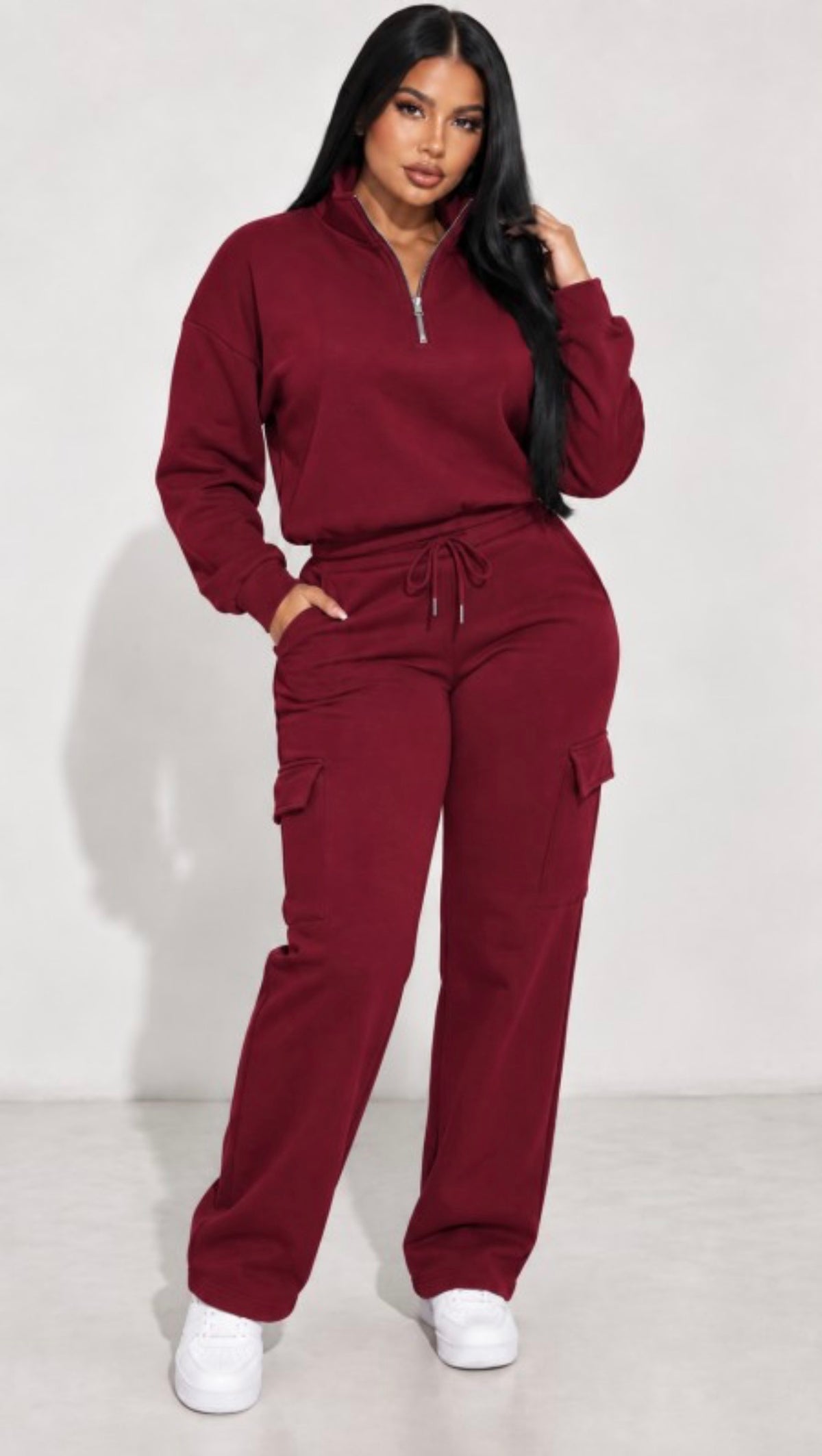 Women's Casual Cargo Pant 2-Piece